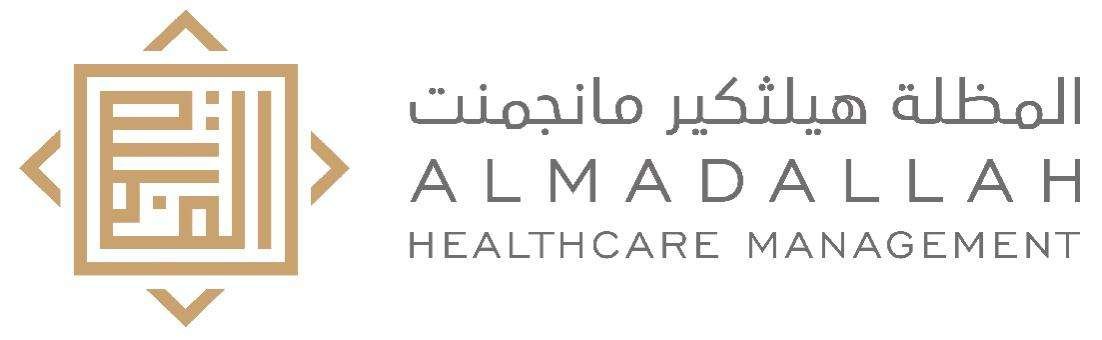 ALMADALLAH Healthcare Management logo.