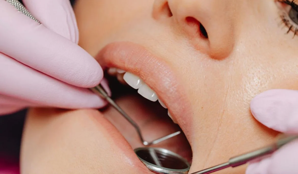Deep dental cleaning procedure with advanced tools for gum health