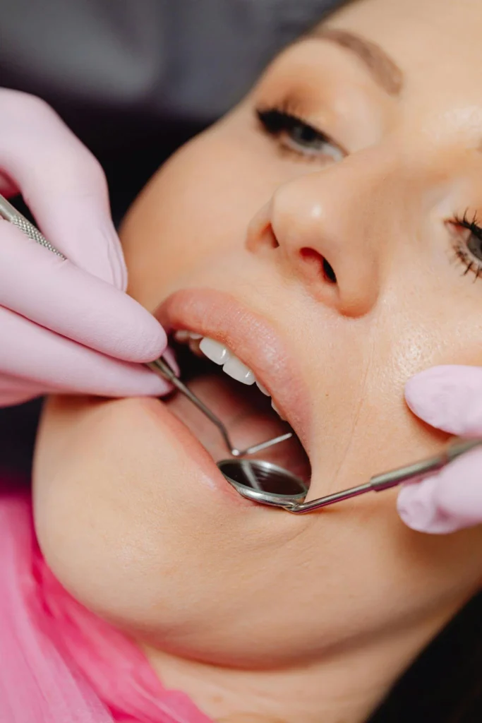 Deep dental cleaning procedure with advanced tools for gum health