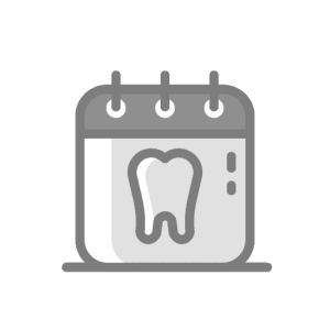 Calendar with tooth — appointment reminder.